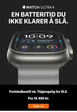POWER Apple Watch Ultra 4 tilbud