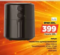 POWER kulz airfryer tilbud