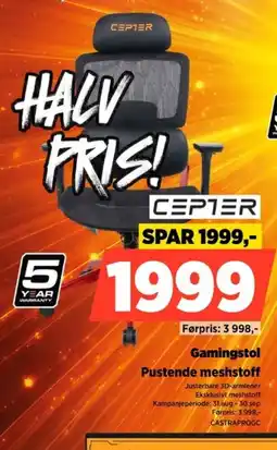 POWER Cepter Gamingstol tilbud