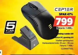 POWER Cepier gaming combo kit tilbud