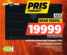 POWER AEG induksjonstopp med integrert vifte tilbud