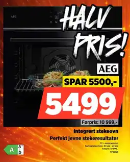 POWER Aeg integrert stekeovn tilbud
