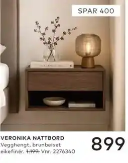 Skeidar Veronika nattbord tilbud