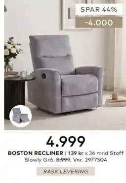 Skeidar Boston Recliner tilbud