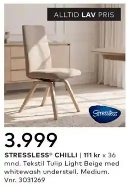Skeidar Stressless Chilli tilbud