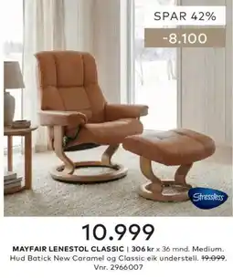 Skeidar Stressless Mayfair Lenestol Classic tilbud