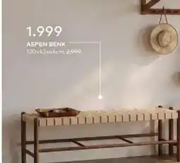 Skeidar Aspen Benk tilbud