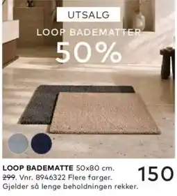 Skeidar Loop badematte tilbud