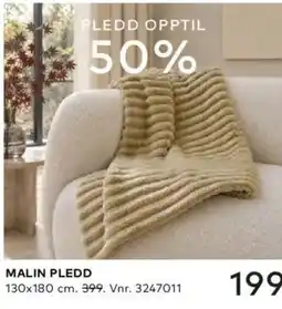 Skeidar Malin pledd tilbud