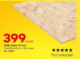 Byggmax OSB-plate 12 mm tilbud