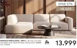 Skeidar Monaco modulsofa tilbud