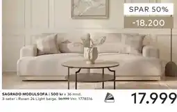 Skeidar Sagrado modulsofa tilbud