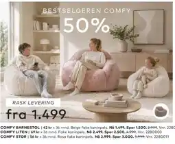 Skeidar Comfy barnestol tilbud