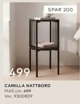 Skeidar Camilla nattbord tilbud