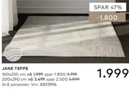 Skeidar Jane teppe tilbud