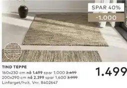 Skeidar Tind teppe tilbud