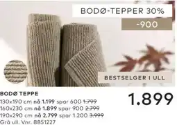 Skeidar Bodø teppe tilbud