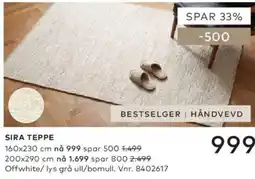Skeidar Sira teppe tilbud