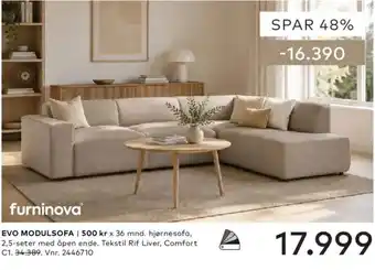Skeidar Evo modulsøfa tilbud