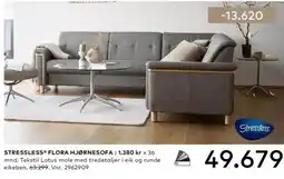 Skeidar Stressless Flora hjørnesofa tilbud