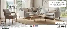 Skeidar Form Fin Noor Lux Modulsofa tilbud