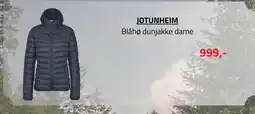 Sport 1 Jotunheim blåhø dunjakke dame tilbud