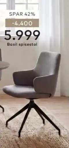 Skeidar Basil spisestol tilbud