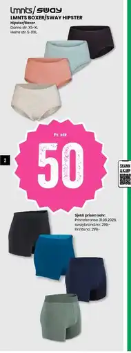 Sport Outlet LMNTS BOXER/SWAY HIPSTER tilbud