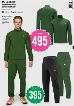 Sport Outlet NORTHUG LØPEJAKKE/BUKSE tilbud
