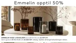 Skeidar Emmelin vase/lysholder tilbud