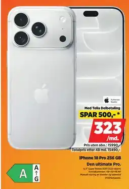 POWER iPhone 18 Pro 256 GB tilbud