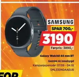 POWER Galaxy Watch8 44 mm BT tilbud