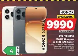 POWER HONOR 600 Pro 512 GB tilbud