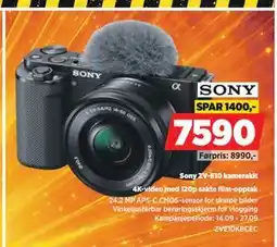 POWER Sony ZV-E10 kamerakit tilbud