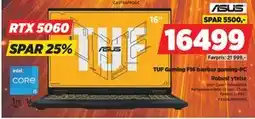 POWER TUF Gaming F16 bærbar gaming-PC tilbud