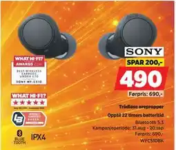 POWER Sony Trådløse ørepropper tilbud