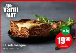 Spar Husets lasagne tilbud