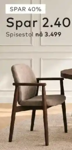 Skeidar Coster spisestol tilbud