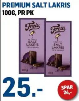 Price Lagerbutikk Freia Premium Salt Lakris tilbud