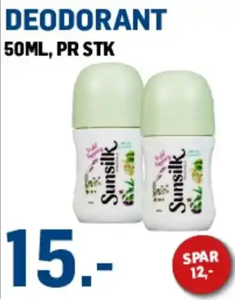 Price Lagerbutikk Sunsilk deodorant tilbud