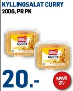 Price Lagerbutikk Mills Kyllingsalat Curry tilbud