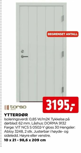 jem & fix Ytterdør tilbud