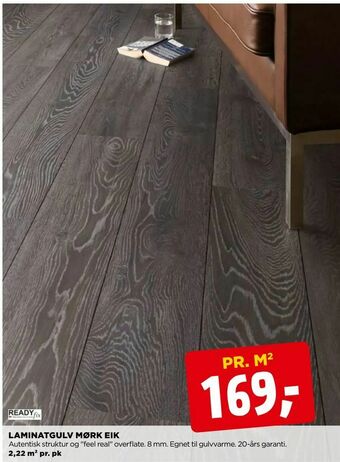 jem & fix Laminatgulv mørk eik tilbud