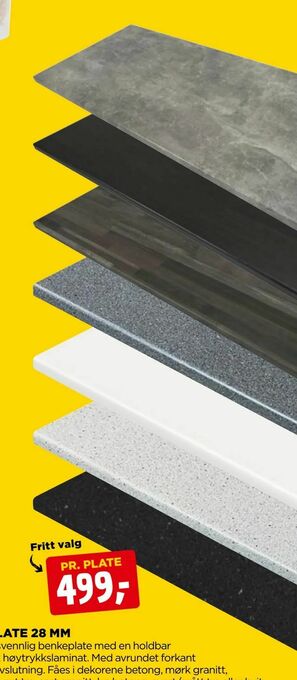 jem & fix Benkeplate 28 mm tilbud