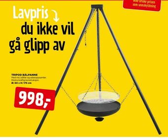 jem & fix Tripod bålpanne tilbud