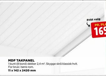 jem & fix Mdf takpanel tilbud