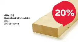 Byggmax Konstruksjonsvirke C24 tilbud