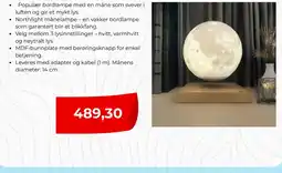 Clas Ohlson Northlight månelampe tilbud