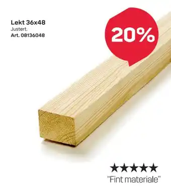 Byggmax Lekt 36x48 tilbud