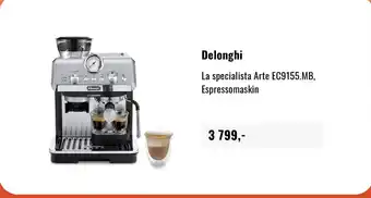 Delonghi La specialista Arte EC9155.MB Espressomaskin
